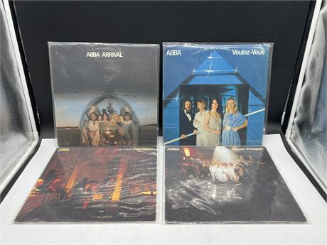 4 ABBA RECORDS - EXCELLENT (E)