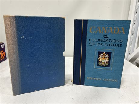 1ST EDITION LEACOCKS CANADA BOOK IN ORIGINAL SLEEVE