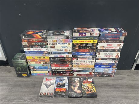 60+ SEALED VHS MOVIES