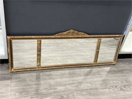 1940s DECORATIVE CARVED MIRROR (4FT wide)