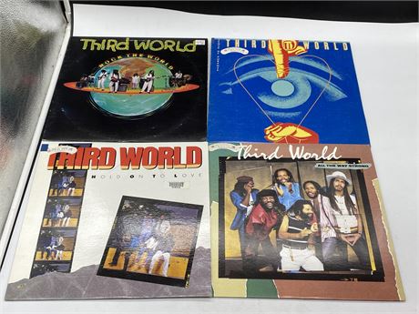 4 THIRD WORLD RECORDS - EXCELLENT (E)
