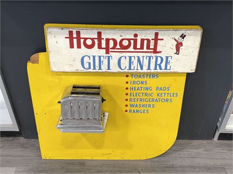 VINTAGE HOTPOINT GIFT CENTRE STORE DISPLAY - 32”x32”