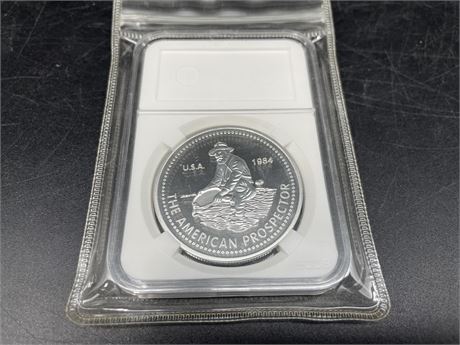 999 FINE SILVER ONE TROY OUNCE 84’ COIN