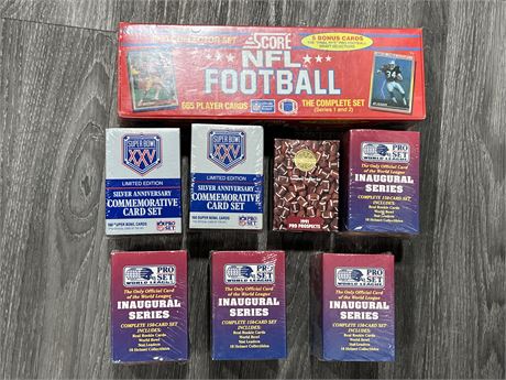 8 SEALED NFL CARD BOXES