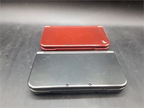 COLLECTION OF BROKEN NEW STYLE 3DS XL CONSOLES - NEED REPAIRS - AS IS