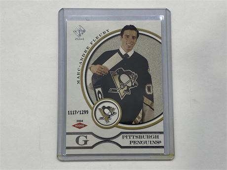 2003/04 PRIVATE STOCK MARC ANDRE FLEURY ROOKIE #1117/1299