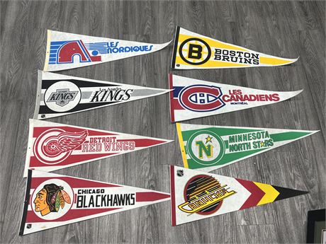 8 NHL PENNANTS