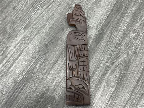 INDIGENOUS SIGNED CARVING (18” long)
