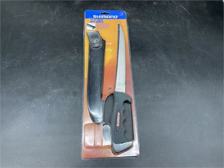 (NEW) SHIMANO 9” FILLET KNIFE WITH SHEATH