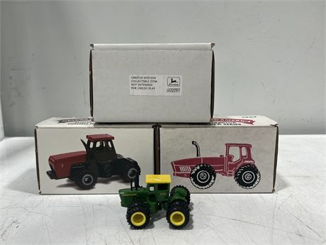 3 COLLECTABLE SHOW TRACTORS IN BOXES