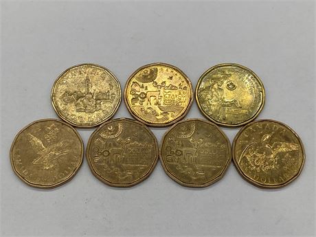 7 COLLECTABLE LOONIES