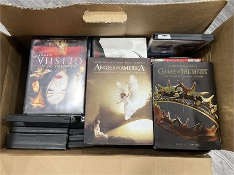 BOX OF ASSORTED DVD’S GAME OF THRONES SECOND SEASON AND MORE