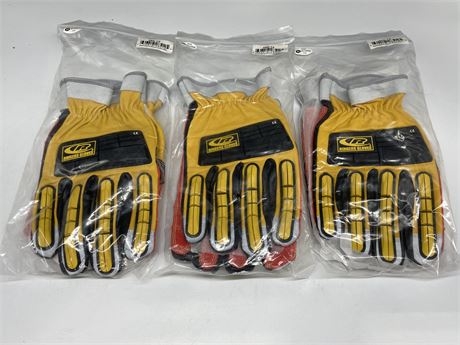 3 PAIRS OF RINGERS GLOVES (XXL)