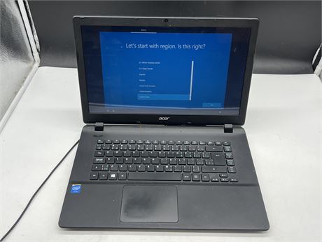 ACER LAPTOP WORKING W/CORD