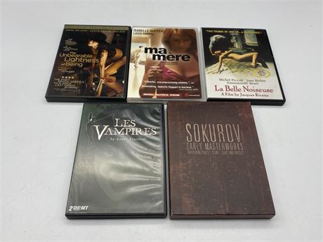 5 RARE OUT OF PRINT DVDS