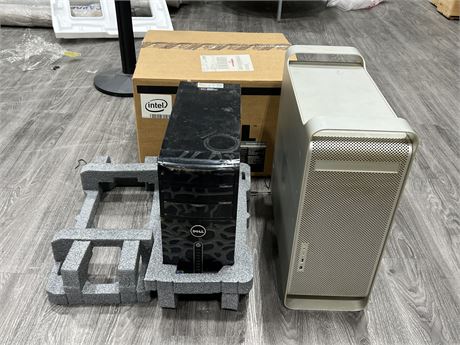 DELL & APPLE COMPUTER TOWERS - UNTESTED, NO CORDS
