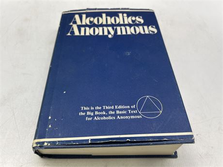 VINTAGE 3RD EDITION ALCOHOLICS ANONYMOUS BOOK