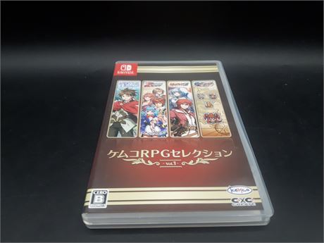 KEMCO RPG COLLECTION VOL. 1  (JAPAN - PLAYS IN ENGLISH) - SWITCH