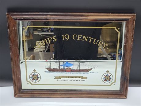 SHIPS OF THE 19TH CENTURY THE BRITANNIA (19"x14")