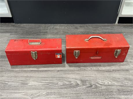 2 TOOL BOXES W/ CONTENTS