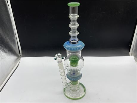 LARGE CLEAN GLASS BONG (17” tall)