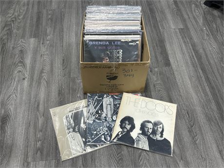 BOX OD MISC. RECORDS - CONDITION VARIES