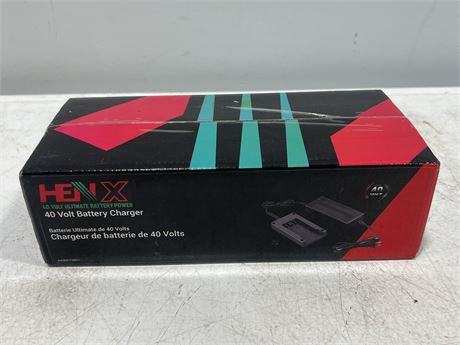 (NEW) HENX 40 VOLT BATTERY CHARGER