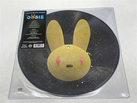 J. BALVIN & BAD BUNNY - OASIS PICTURE DISC - NEAR MING (NM)