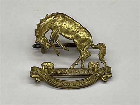 CANADIAN LIGHT HORSE MILITARY METAL