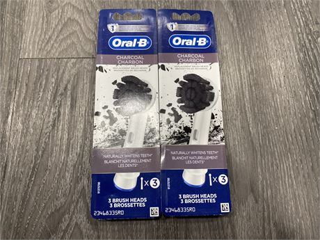 2 ORAL B REPLACEMENT BRUSH HEADS