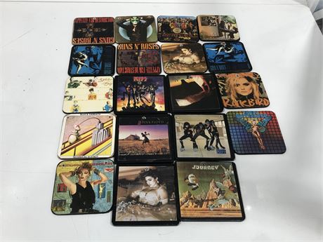 LOT OF ROCK ‘N ROLL ALBUM COVER COASTERS