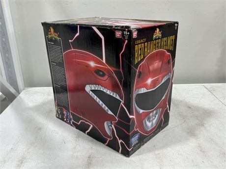 MIGHTY MORPHING POWER RANGERS LIFE SIZE RED HELMET MINT IN BOX