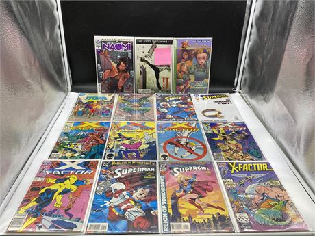 19 DC / MARVEL CARDED/BAGGED COMICS