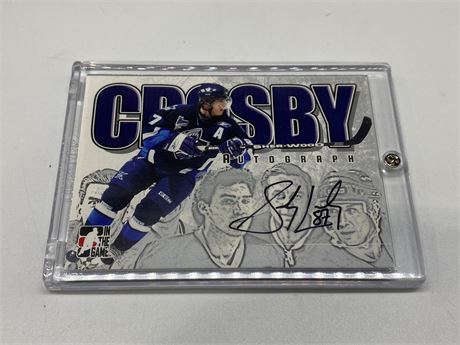 L/E CROSBY AUTOGRAPHED CARD 1 OF 35 (2005/06 ITG)