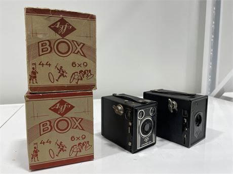 2 VINTAGE AGFA CAMERAS W/ ORIGINAL BOXES