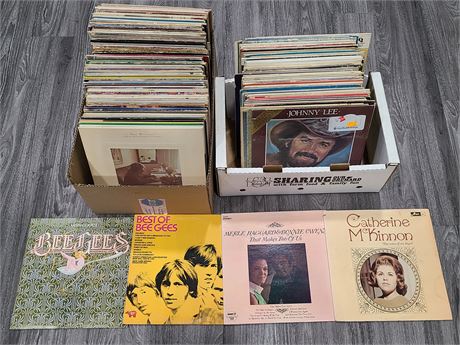 2 BOX OF RECORDS (Mostly scratched)