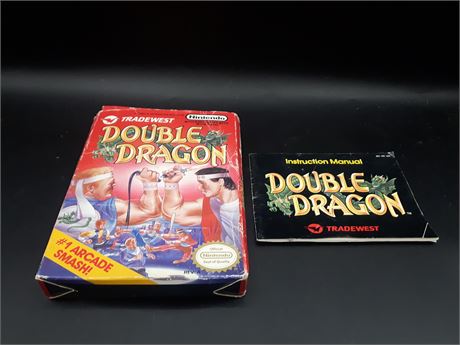DOUBLE DRAGON - BOX AND MANUAL ONLY - NINTENDO