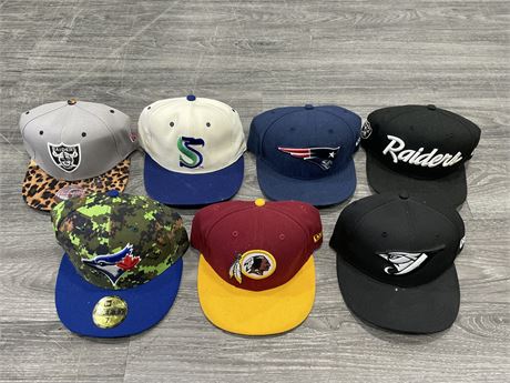 LOT OF 7 MISC. HATS