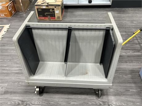 COMMERCIAL RESTAURANT PLATE / TRAY TROLLEY (39” wide)