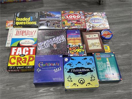 16 ASSORTED BOARD GAMES