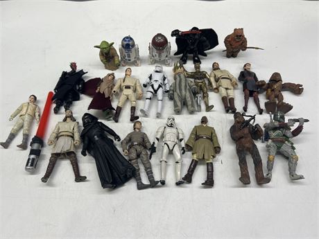 LOT OF STAR WARS FIGURES - ASSORTED YEARS