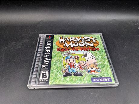 HARVEST MOON BACK TO NATURE - CIB - VERY GOOD CONDITION - PSONE