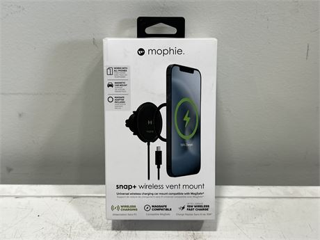 NEW OPEN BOX MOPHIE SNAP+ WIRELESS VENT MOUNT