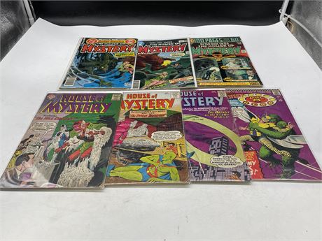 7 HOUSE OF MYSTERY COMICS
