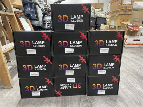 (10 NEW IN BOX) 3D LAMP ILLUSION OHIO STATE LAMP