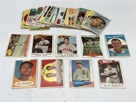 55+ 1950/60s TOPPS MLB CARDS