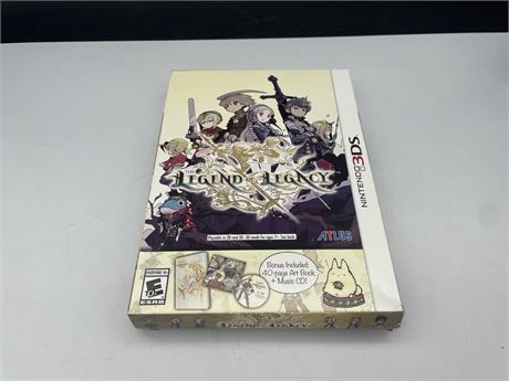 3DS LEGEND OF LEGACY- GOOD CONDITION W/ BOX & INSTRUCTIONS