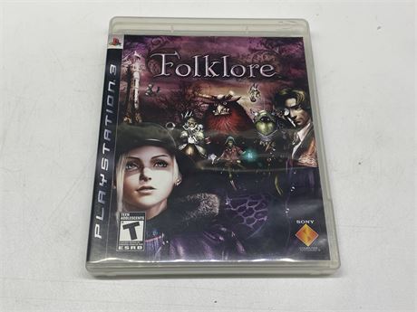 PS3 - FOLKLORE W/ MAUAL