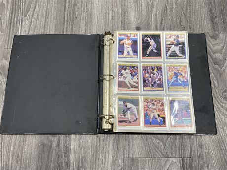 BINDER OF 1991 O-PEE-CHEE PREMIER BASEBALL CARDS