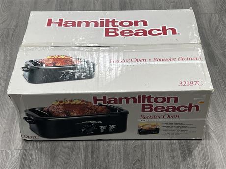 HAMILTON BEACH ROASTER OVEN IN BOX